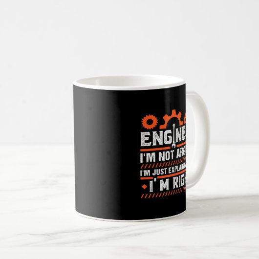 Ingenieur Im legt niet uit waarom ik gelijk heb Koffiemok (Voorkant rechts)
