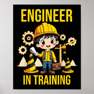 Ingenieur in opleiding Toekomstige Ingenieur die I Poster