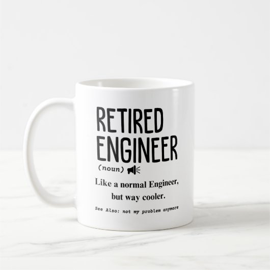 Ingenieur in ruste koffiemok (Links)