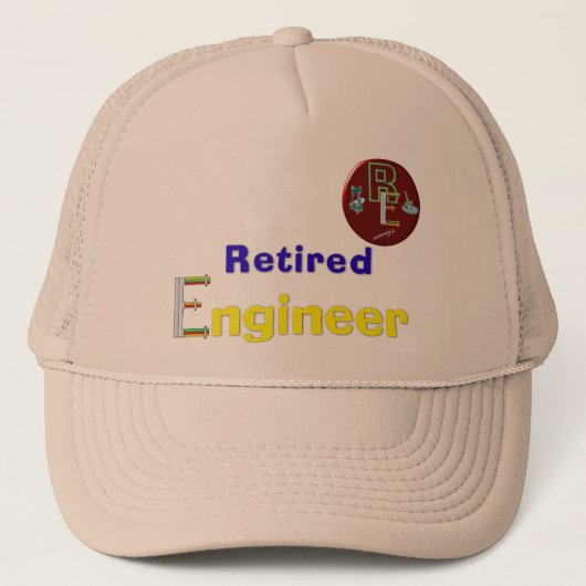 Ingenieur in ruste trucker pet (Voorkant)