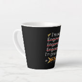 Ingenieur is goed in wiskunde latte mok (Linkerhoek)