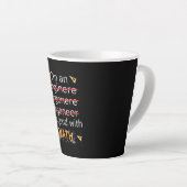 Ingenieur is goed in wiskunde latte mok (Rechterhoek)