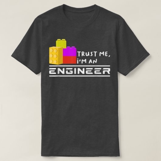 Ingenieur Kinder kinderen Speelgoed Big Building B T-shirt (Design voorkant)
