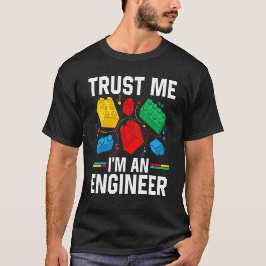 Ingenieur Kinderen Kinder Speelgoed Big Building B T-shirt (Voorkant)