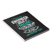 Ingenieur Kunst Als Ingenieur Moeder Notitieblok (Schuin)