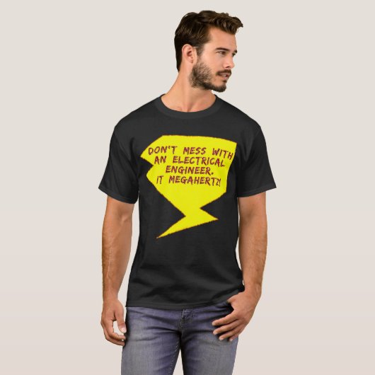 Ingenieur Lightning Bolt T-shirt (Voorkant volledig)