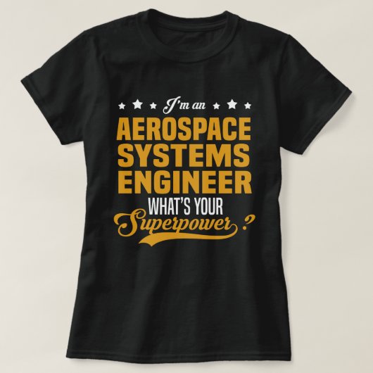 ingenieur luchtvaartsystemen t-shirt (Design voorkant)