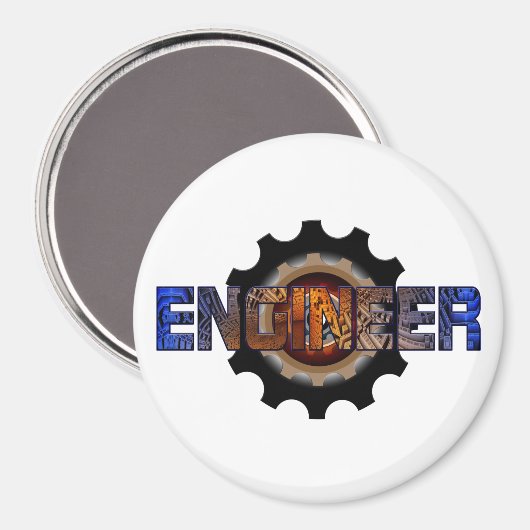 Ingenieur Magneet (Voorkant / Achterkant)