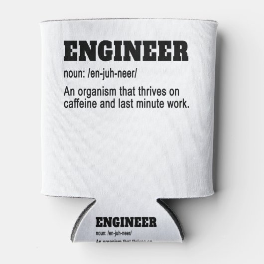 Ingenieur Noun en juh hebben een organisme dat ged Blikjeskoeler (Voorkant)