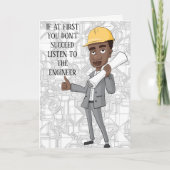 Ingenieur of Bouwer Verjaardag Kaart (Voorkant)