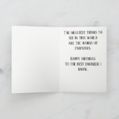 Ingenieur of Bouwer Verjaardag Kaart (Binnen)