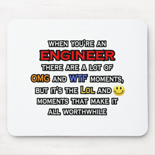Ingenieur... OMG WTF LOL Muismat (Voorkant)