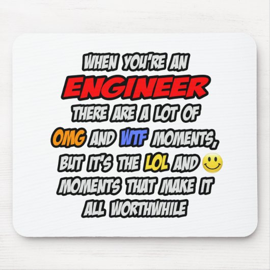Ingenieur.. OMG WTF LOL Muismat (Voorkant)
