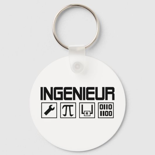 ingenieur-pictogram sleutelhanger (Voorkant)