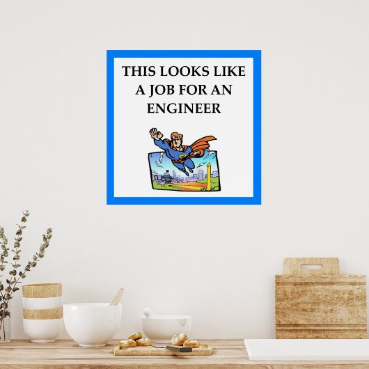 ingenieur poster (Keuken)