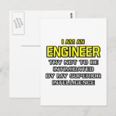 Ingenieur...Superieure intelligentie Briefkaart (Voorkant / Achterkant)
