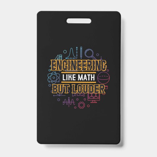 Ingenieur techniek zoals wiskunde badge (Voorzijde)