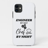 Ingenieur tegen dag Chef tegen nacht Case-Mate iPhone Case (Achterkant)