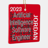 Ingenieur van de Kunstmatige Intelligence-software Keramisch Ornament (Rechts)