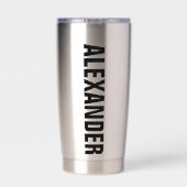 Ingenieur Vast, Engineering Afstuderen Aangepast Geïsoleerde Drinkbeker (Achterkant)