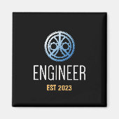 Ingenieur Vast, Engineering Afstuderen Aangepast Magneet (Voorkant)