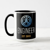 Ingenieur Vast, Engineering Afstuderen Aangepast Mok (Links)