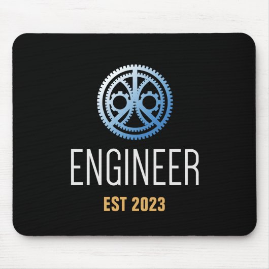 Ingenieur Vast, Engineering Afstuderen Aangepast Muismat (Voorkant)