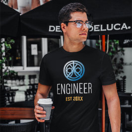 Ingenieur Vast, Engineering Afstuderen Aangepast T-shirt