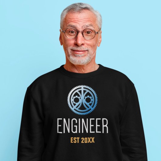 Ingenieur Vast, Engineering Afstuderen Aangepast T-shirt