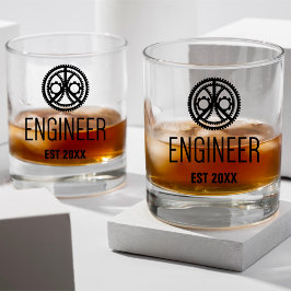 Ingenieur Vast, Engineering Afstuderen Aangepast Whisky Glas