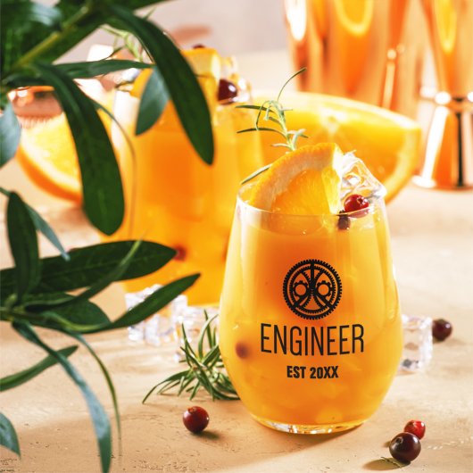 Ingenieur Vast, Engineering Afstuderen Aangepast Wijnglas Zonder Voet