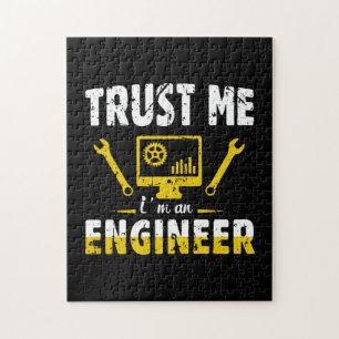 Ingenieur Vertrouw me Ik ben ingenieur Legpuzzel