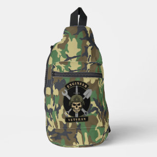 Ingenieur Veteraan Gevechtssteun Embleem Sling Bag