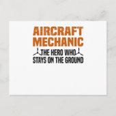 Ingenieur vliegtuigmachinist Mechanische Vliegtuig Briefkaart (Voorkant)