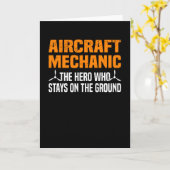 Ingenieur vliegtuigmachinist Mechanische Vliegtuig Kaart (Gele Bloem)