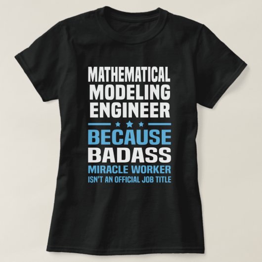 ingenieur wiskundige modellering t-shirt (Design voorkant)