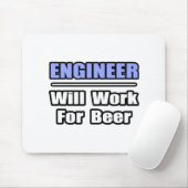 Ingenieur...zal werken voor bier muismat (Met muis)