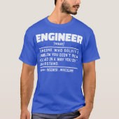 Ingenieur Zelfstandig naamwoord Man Vader Techniek T-shirt (Voorkant)