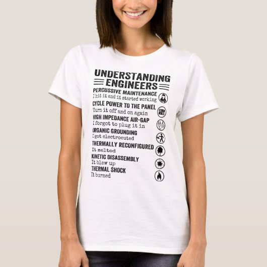 ingenieurs begrijpen t-shirt (Voorkant)