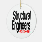 Ingenieurs doen het beter keramisch ornament (Links)