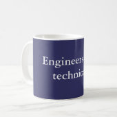 Ingenieurs doen het koffiemok (Voorkant links)