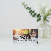 Ingenieurs kijken naar blauwdrukken | Bouw Visitekaartje (Staand voorkant)