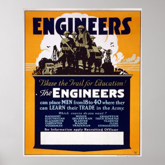 Ingenieurs Poster (Voorkant)