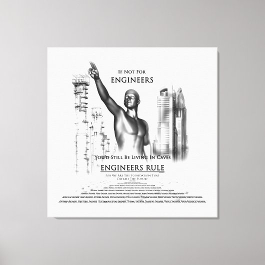 Ingenieurs Regeren Canvas Print (Voorkant)