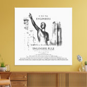 Ingenieurs Regeren Canvas Print (Insitu (Woonkamer))