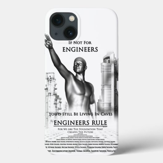 Ingenieurs Regeren Case-Mate iPhone Case (Achterkant)