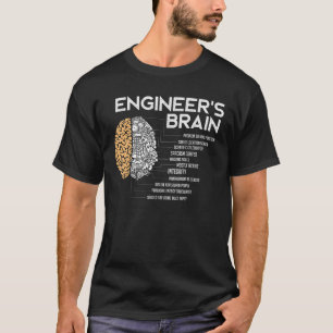 Ingenieursingenieurs Brain Funny Engineering T-shirt