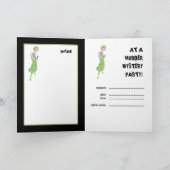 Ingenue Murder Mystery Invitation Kaart (Binnen)