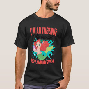 Ingenue Zeemeermin Onschuldige Sprookjes Fantasie T-shirt