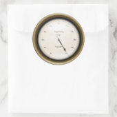 Ingenuity Meter Industrial Machine Age Steampunk Ronde Sticker (Tas)